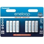 Panasonic Eneloop Pack 8 Pilas AA Recargables 1900mAh Panasonic Eneloop Pack 8 Pilas AA Recargables 1900mAh