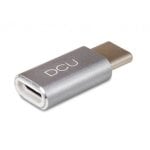 DCU Adaptador MicroUSB para USB-C Cinzento
