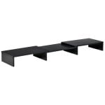 Vinsetto Soporte Elevador Ajustable para 2 Monitores 80-117 x 23.5 x 10 cm Madera Negro