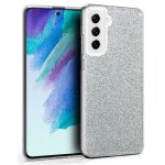 Cool Capa Glitter para Samsung Galaxy S21 FE G990B Prateada