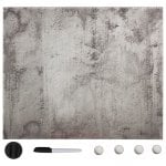 vidaXL Tableau blanc magnétique en verre Mared 60x60 cm