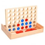 vidaXL Set mit 4 Verbindungsspielzeugen aus Massivholz, 24 x 15 x 4 cm