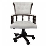 VidaXL Silla de Oficina Giratoria Blanca