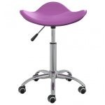 VidaXL Silla de Oficina Cuero Sintético Morado