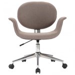 VidaXL Silla de Oficina Giratoria Gris Taupe