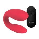 Diversual Omega Vibrador para Casais Cereja Diversual Omega Vibrador para Casais Cereja