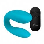 Diversual Omega Vibrador para Casais Turquesa Diversual Omega Vibrador para Casais Turquesa