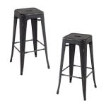 Packs Taburetes Altos - Pack 2 Taburetes Torix Vintage - Negro vintage