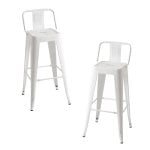 Packs Taburetes Altos - Pack 2 Taburetes Torix Respaldo - Blanco