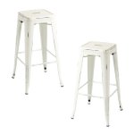 Packs Taburetes Altos - Pack 2 Taburetes Torix Vintage - Blanco vintage