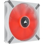 Corsair ML140 LED ELITE Premium 140 mm Ventilador Blanco PWM Levitación Magnética LED Rojo Corsair ML140 LED ELITE Premium 140 mm Ventilador Blanco PWM Levitación Magnética LED Rojo