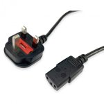 Câble d’alimentation Equip 112300 BS1363 vers C13 2m Noir 250V 10A