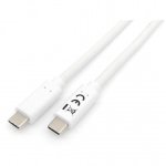 Cable USB-C 3.2 Gen 1 a USB-C 2m Blanco Equip