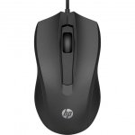 Mouse HP Wired 100 USB 1600 DPI Nero Ambidestro