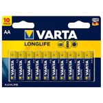 Varta Longlife Confezione da 10 batterie alcaline AA LR6 1,5 V