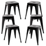 Packs Taburetes Pequeños - Pack 6 Taburetes Torix Pequeños - Negro