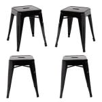 Packs Taburetes Pequeños - Pack 4 Taburetes Torix Pequeños - Negro