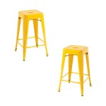 Packs Taburetes Bajos - Pack 2 Taburetes Torix Bajos - Amarillo