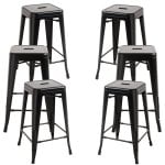 Packs Taburetes Bajos - Pack 6 Taburetes Torix Bajos - Negro Mate