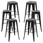 Packs Taburetes Altos - Pack 6 Taburetes Torix Altos - Negro Mate