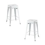 Packs Taburetes Bajos - Pack 2 Taburetes Torix Bajos - Blanco