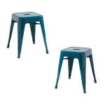 Packs Taburetes Pequeños - Pack 2 Taburetes Torix Pequeños - Verde Azulado