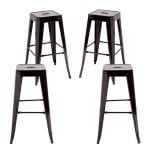 Packs Taburetes Altos - Pack 4 Taburetes Torix Altos - Marrón