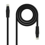 Nanocable Netzwerkkabel RJ45 UTP Cat.6A 25cm Schwarz