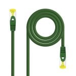 Cabo de Rede Nanocabo RJ45 SFTP LSZH Cat.6A 25cm Verde