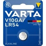 Bateria alcalina de botão Varta V10GA LR54 1,5V Bateria alcalina de botão Varta V10GA LR54 1,5V
