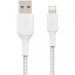 Belkin Boost Charge Lightning-auf-USB-Kabel, geflochten, 1 m, MFi, Weiß