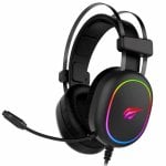 Auricolari Havit H2016U con cavo Gaming con Cancellazione del Rumore, RGB e microfono regolabile, neri