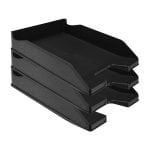 Q-connect Bandeja Sobremesa Plástico Negro Opaco 240x70x340 Mm (6 Uds) Q-connect Bandeja Sobremesa Plástico Negro Opaco 240x70x340 Mm (6 Uds)