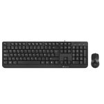 NGS Cocoa Kit, QWERTY, IT clavier Souris incluse USB Italien Noir