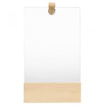 Vidaxl Espejo De Pared De Madera Maciza De Pino 23x39,5 Cm