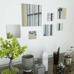 Vidaxl Conjunto De Espejos De Pared Cuadrados Vidrio 7 Piezas