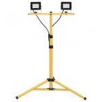 vidaXL Foco LED con trípode 2x20 W blanco frío