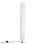 HOMCOM Lámpara de Pie Moderna para Salón y Dormitorio con Base de Acero 120cm