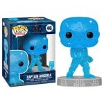 Funko Pop Art Série Marvel Infinity Saga Captain America Space Gem