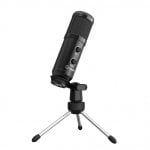 Lorgar Soner 313 Micrófono Condensador Profesional con Soporte Trípode para PC, Consolas y Streaming