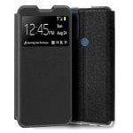 Cool Funda Flip Cover Liso Negro para TCL 30 SE/TCL 30E