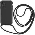 Cool Funda Cordón Liso Negro para Samsung Galaxy A33 5G A336