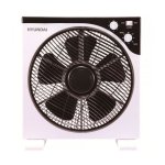 Hyundai HYVBF30LUX Box Fan Ventilador de Suelo Blanco/Negro 45W 30cm