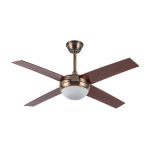 Fabrilamp Ciro Ventoinha de Teto com Motor DC Comando e Pás Reversíveis Cerejeira/Nogueira