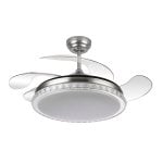 Fabrilamp Biliku Ventilador de Teto Motor DC Comando e Pás Retráteis