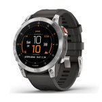 Garmin Epix Gen 2 Bluetooth WiFi NFC GPS 47mm AMOLED Argent/Gris M Étanche 10ATM SpO2