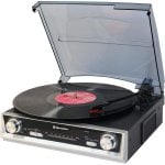 Tocadiscos Roadstar TTR-8634 2x Altifalantes Integrados FM RCA Autostop