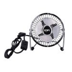 Mini ventilatore da tavolo EDM 20 W 10 cm cromato