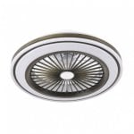 Fabrilamp Pruga Ventilador de Techo con Mando Cuero