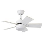 Fabrilamp Marta Ventilador de Techo con Motor DC Blanco